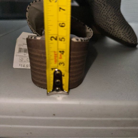 Time and Tru Women's Memory Foam Polka Dot Mules low block Est 1.5 Inches - Picture 8 of 8